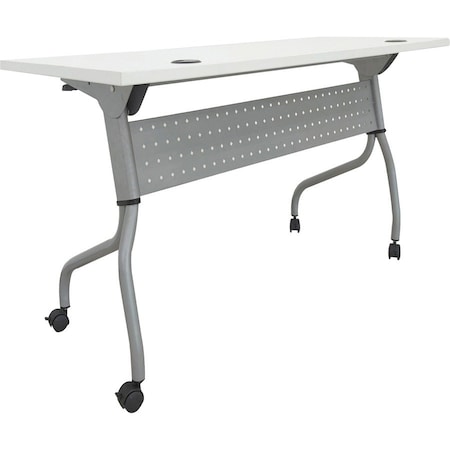 Lorell Table, Training, 48"Silver/Wh LLR60745